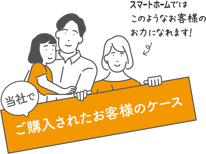 当社でご購入されたお客様のケース スマートホームではこのようなお客様のお力になれます！